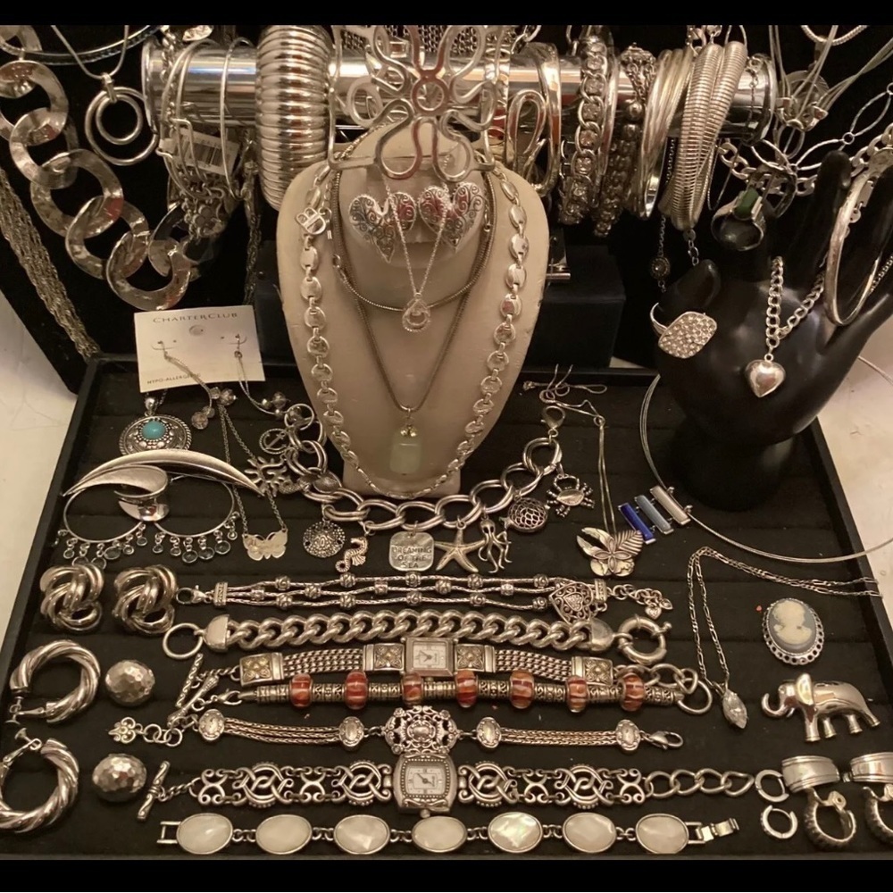 Huge 3 LB Vintage Modern Jewelry Lot- MYSTERY BOX! Wearable Estate Sale Designer